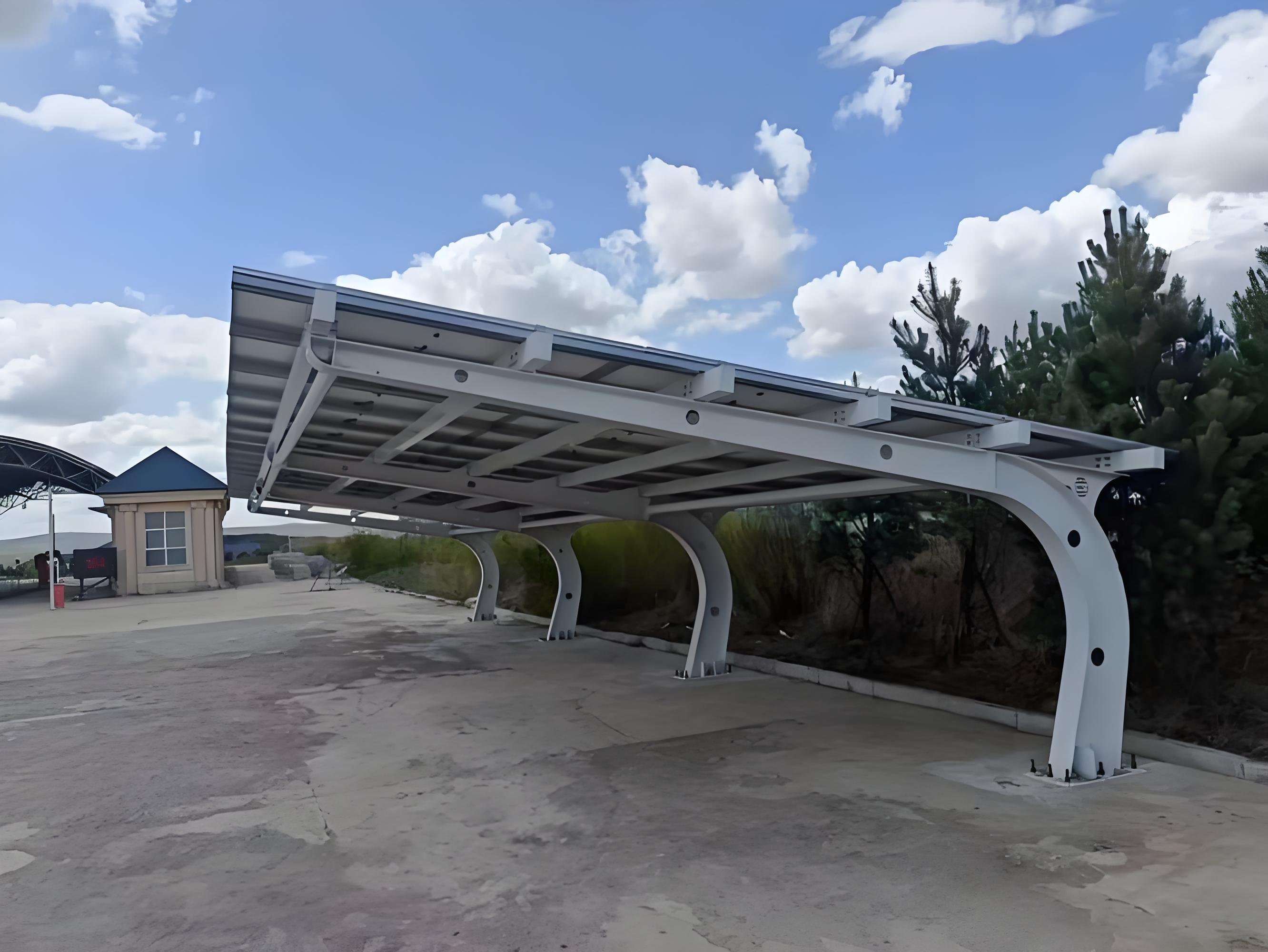 Solar Panels Car Parking Sheds Charging Piles Shed Photovoltaic Carport